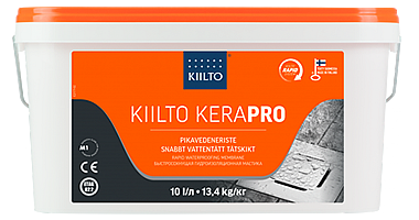 Kiilto KeraPro. Гидроизоляционная мастика для полов и стен во влажных помещениях.
