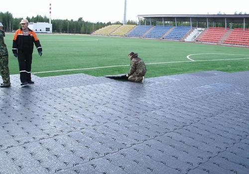 Защитное покрытие для стадионов ARENA. Покрытие для искусственного и натурального газона.